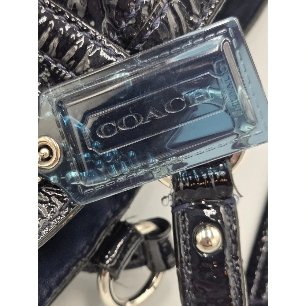 Coach B1273-19569 Navy Blue Audrey Andie Cinched Shoulder Bag